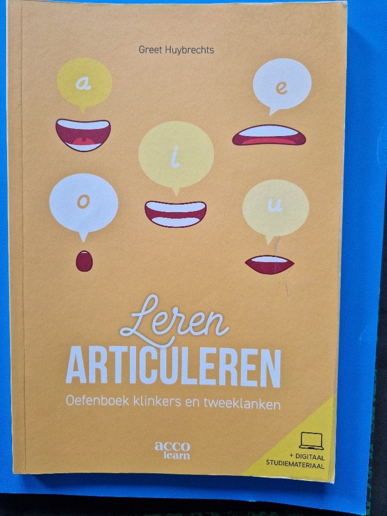 Leren articuleren – Oefenboek klinkers en tweeklanken, Boeken, Ophalen, Gelezen, Hogeschool