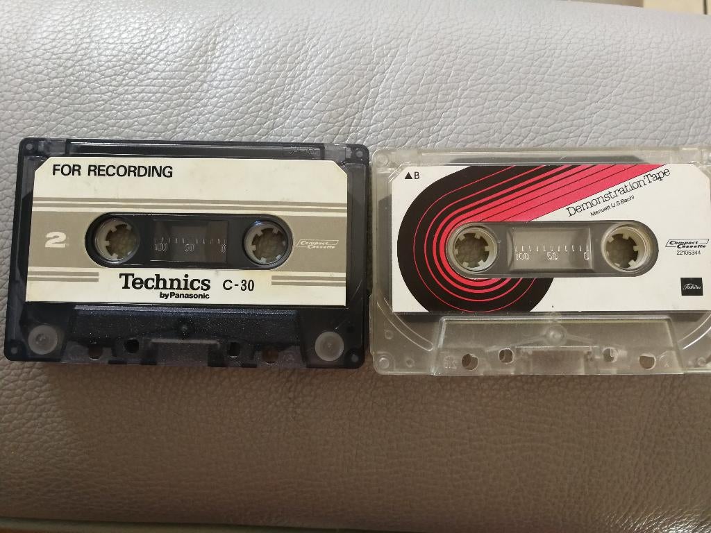 Technics C-30 for Demonstration enToshiba demonstration tape, Cd's en Dvd's, Cassettebandjes, Gebruikt, Origineel, 2 t/m 25 bandjes