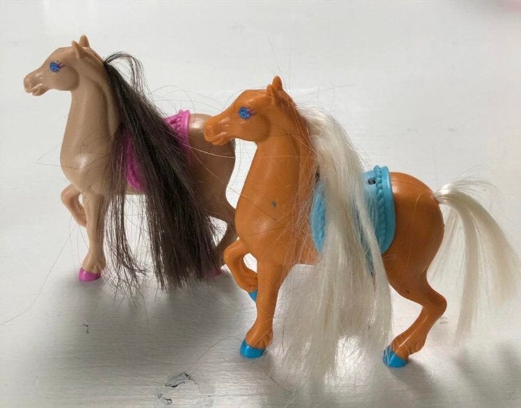 Polly Pocket paarden set, Ophalen of Verzenden, Gebruikt
