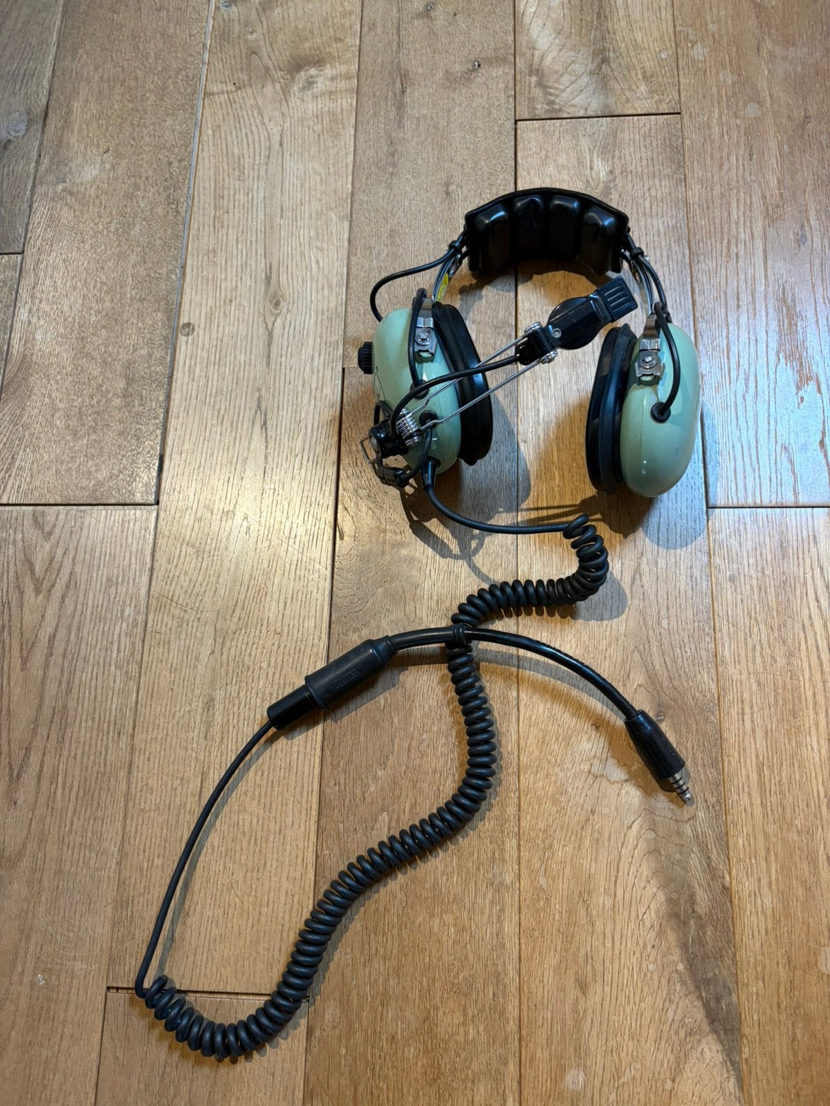 David Clark H10-76 Helm, Gebruikt, Overige typen, Ophalen of Verzenden, Groen