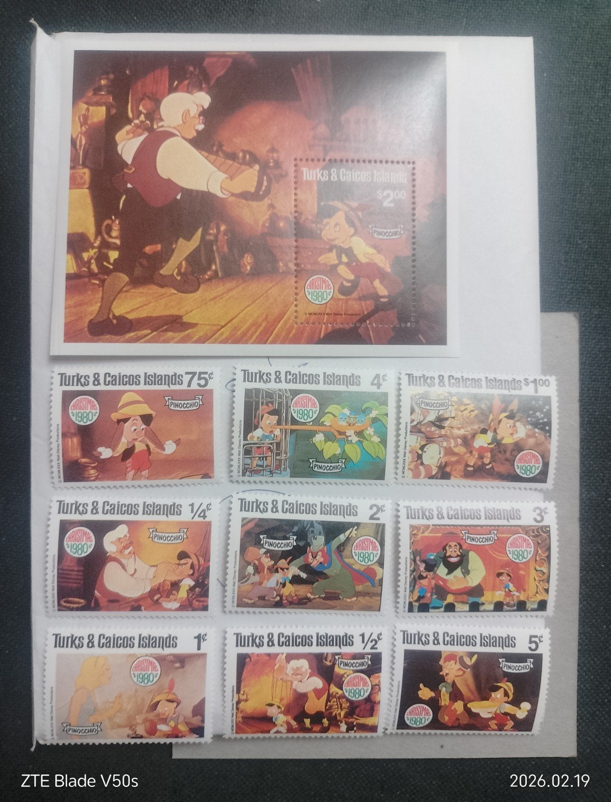 Wald disney Pinocchio postzegels postfrisch, Postzegels en Munten, Ophalen of Verzenden