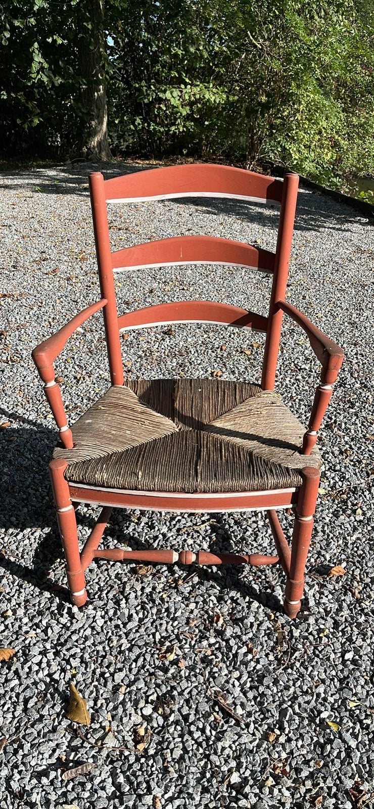 Chaise bois et osier, Enlèvement