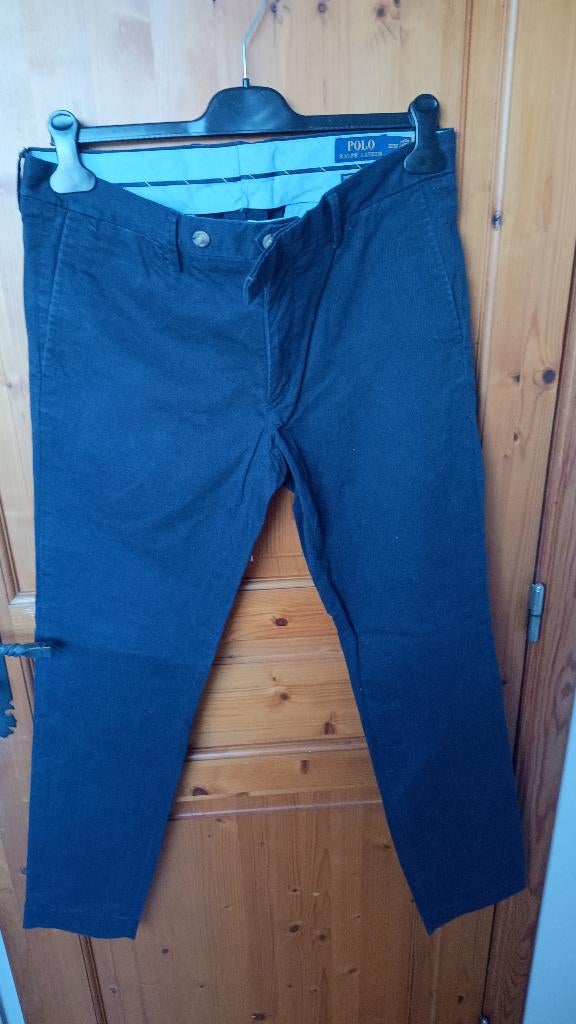 Zwarte chino Polo Ralph Lauren Slim Stretch maat 32/32, Kleding | Heren, Broeken en Pantalons, Zwart, Ralph Lauren, Ophalen of Verzenden