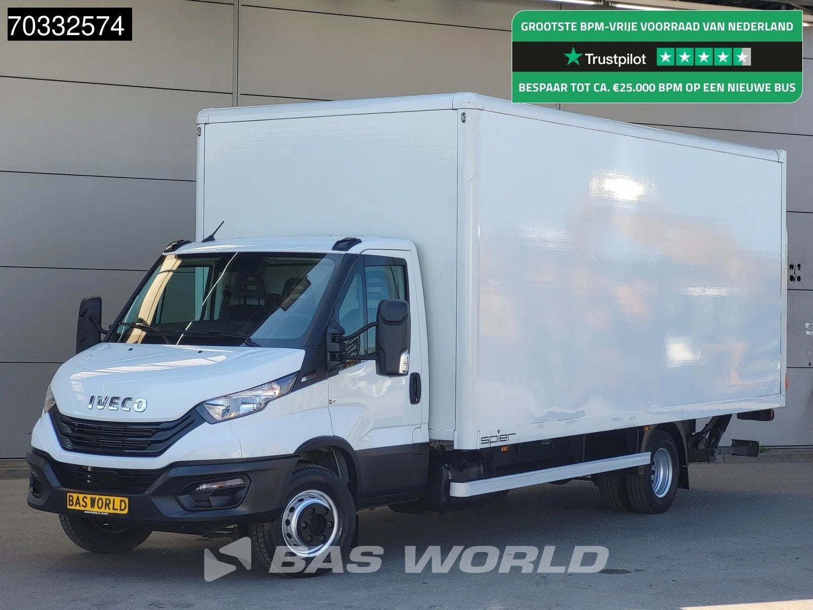 Iveco Daily 72C21 3.0L Automaat 1000KG Laadklep Luchtvering, Achat, Euro 6, Entreprise, Capteur de lumière
