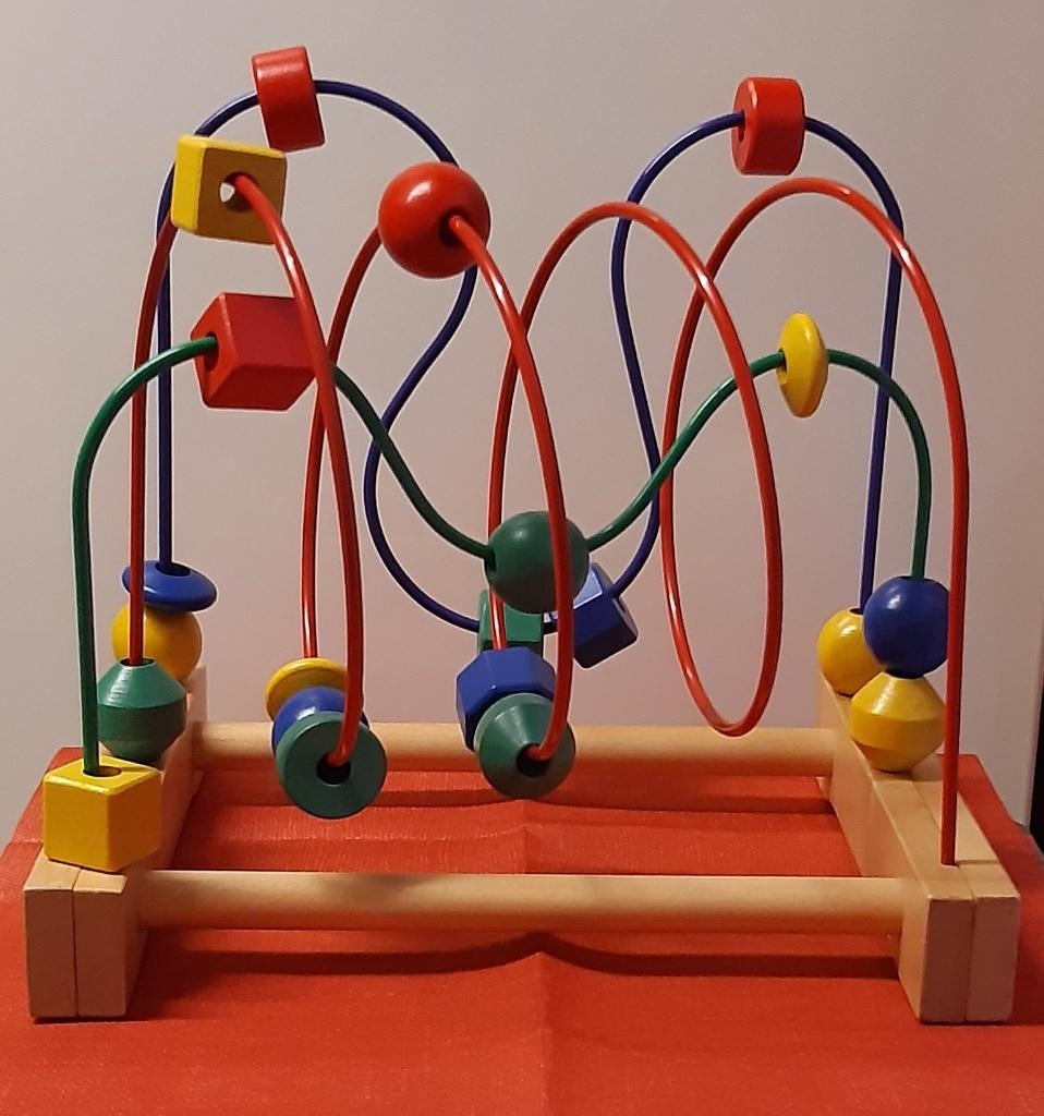houten speelgoed: spiralenkraal Ikea, Ophalen, Zo goed als nieuw, Duw- of Trekspeelgoed