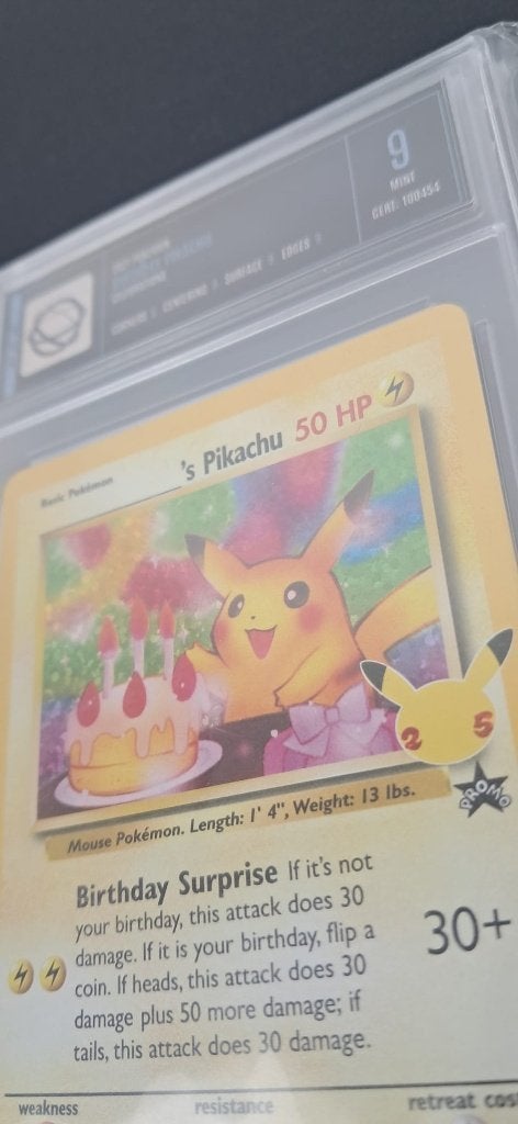 2 x Pikachu Celebrations Graded Slabs, Ophalen of Verzenden, Zo goed als nieuw, Losse kaart