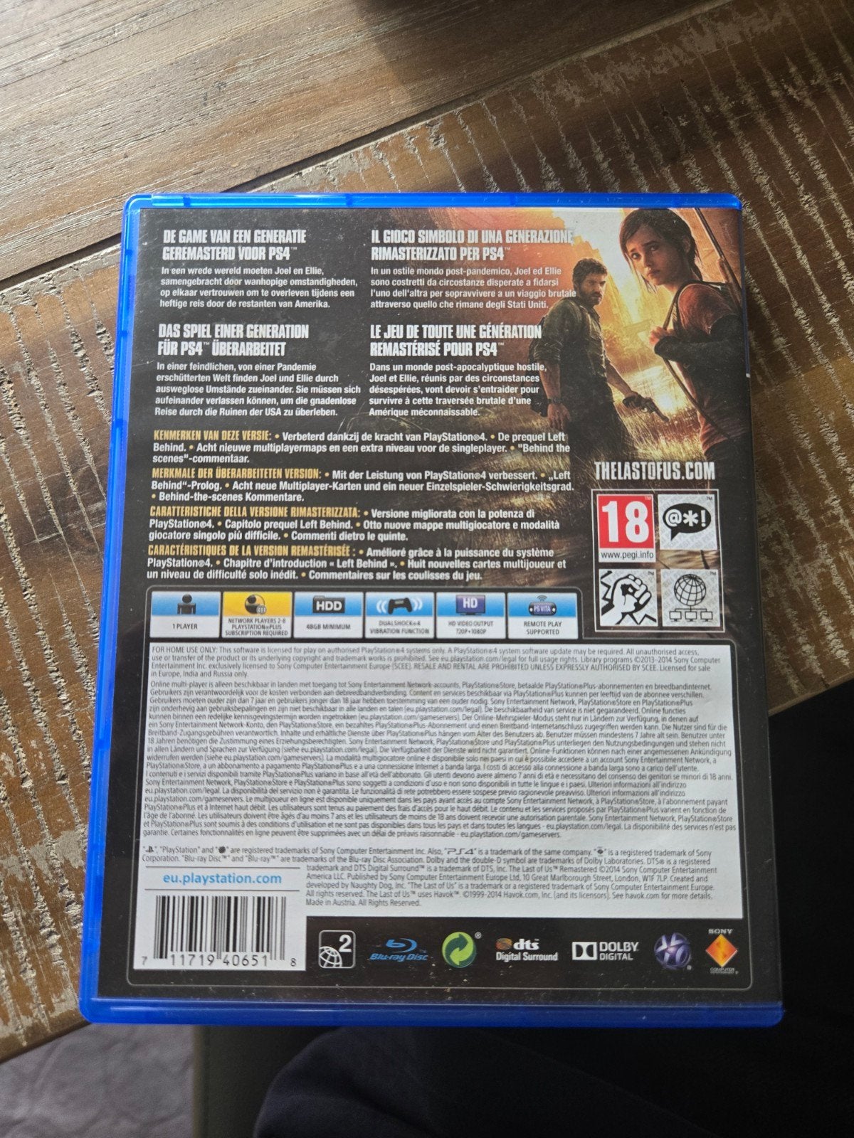 the last of us remastered, Consoles de jeu & Jeux vidéo, Jeux | Sony PlayStation 4, Enlèvement ou Envoi