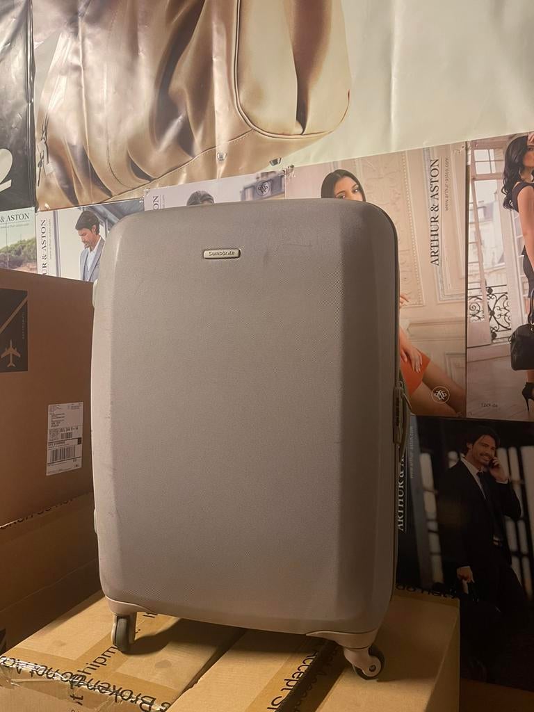 Koffer van Samsonite, Ophalen of Verzenden, Gebruikt, Hard kunststof, Wieltjes