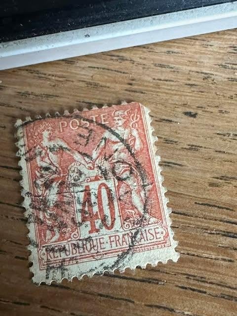timbre timbre poste republique francaise 40, Timbres & Monnaies, Enlèvement ou Envoi