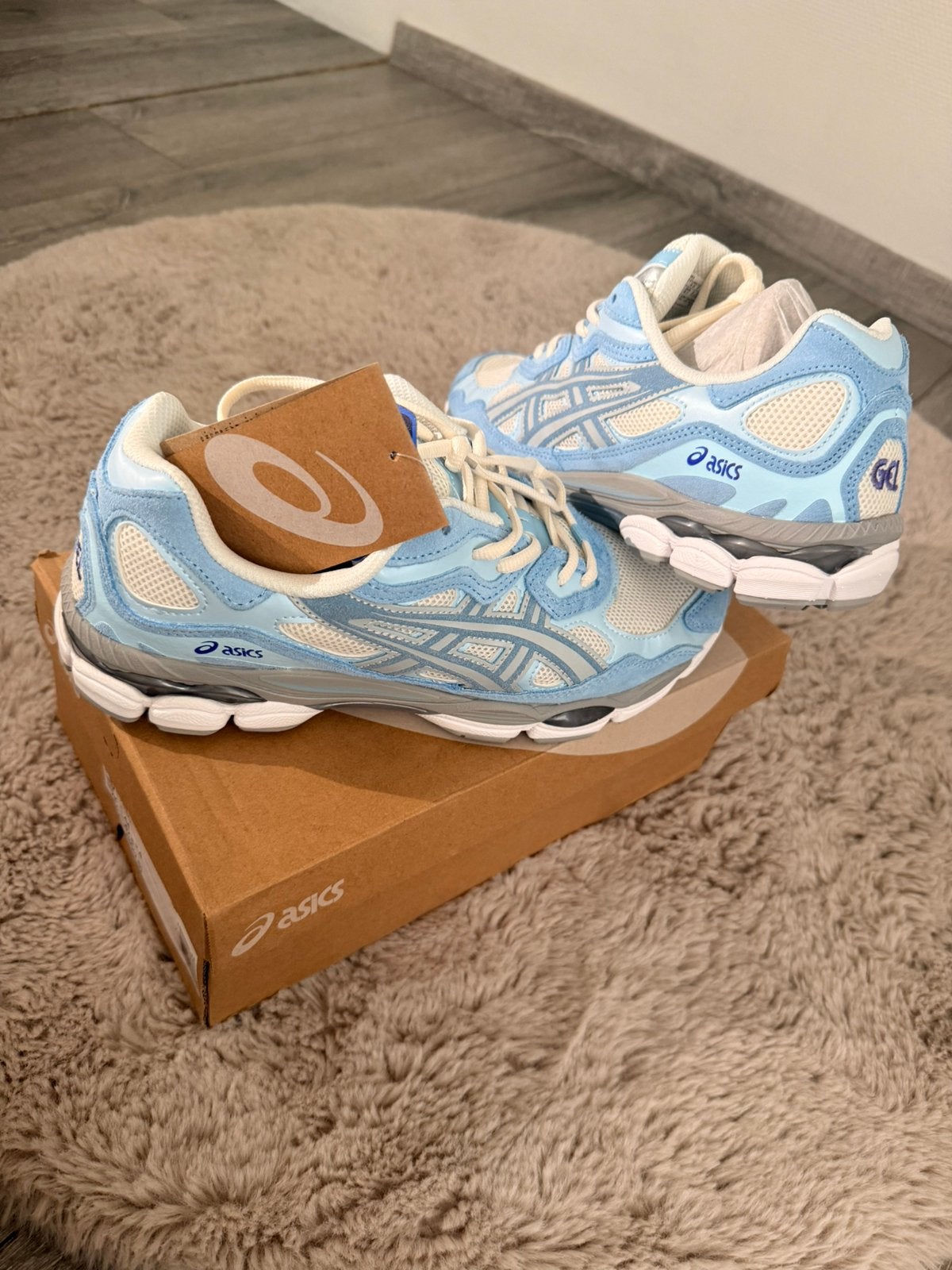 asics gel nyc, Kleding | Heren, Schoenen, Blauw, Ophalen of Verzenden, Zo goed als nieuw, Sneakers