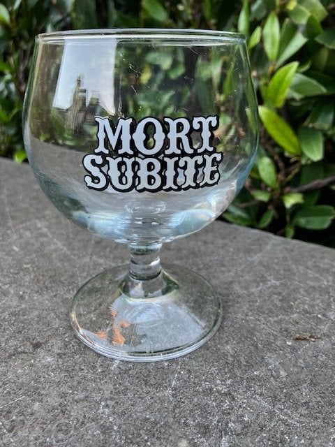 6 MORT SUBITE KRIEK GLAZEN. NIEUW, Ophalen of Verzenden, Nieuw