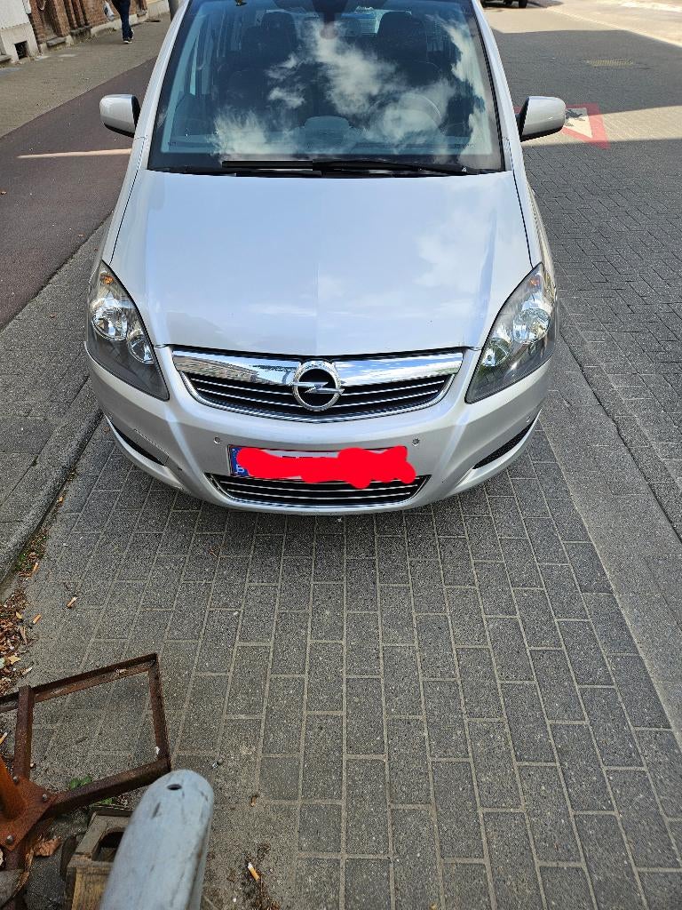 Opel Zafira 1.7 diesel 2013 7 zitplaatsen, Auto's, Euro 5, Stof, Zwart, 7 zetels