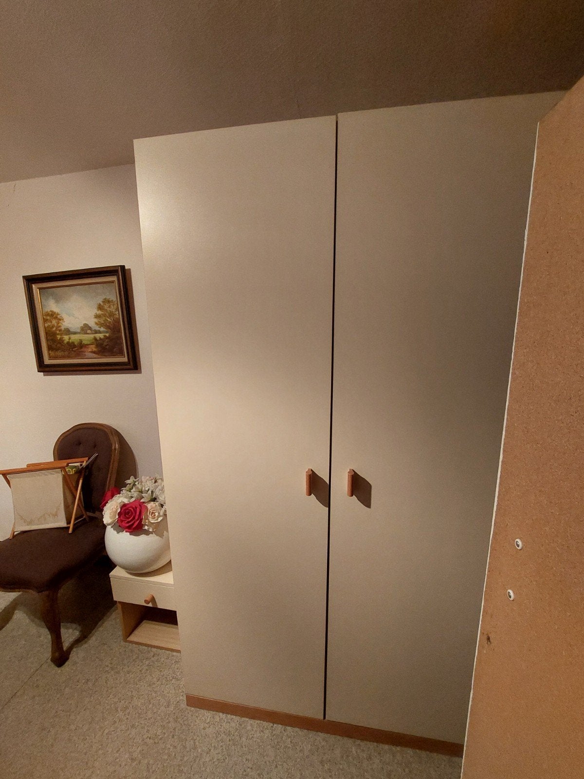 2 deurs kleerkast, beige, Ophalen