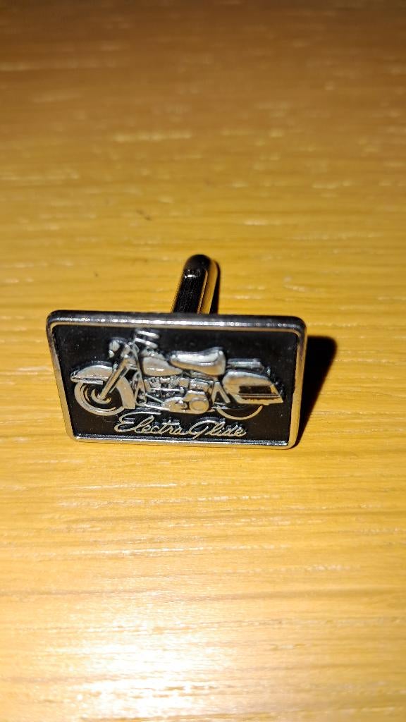 Harley Davidson manchetknopen en clip, Handtassen en Accessoires, Ophalen, Zo goed als nieuw, Zilver