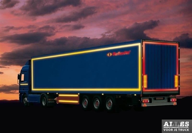 reflecterende tape 50 mm breed kleuren wit / oranje / rood, Ophalen, Nieuw