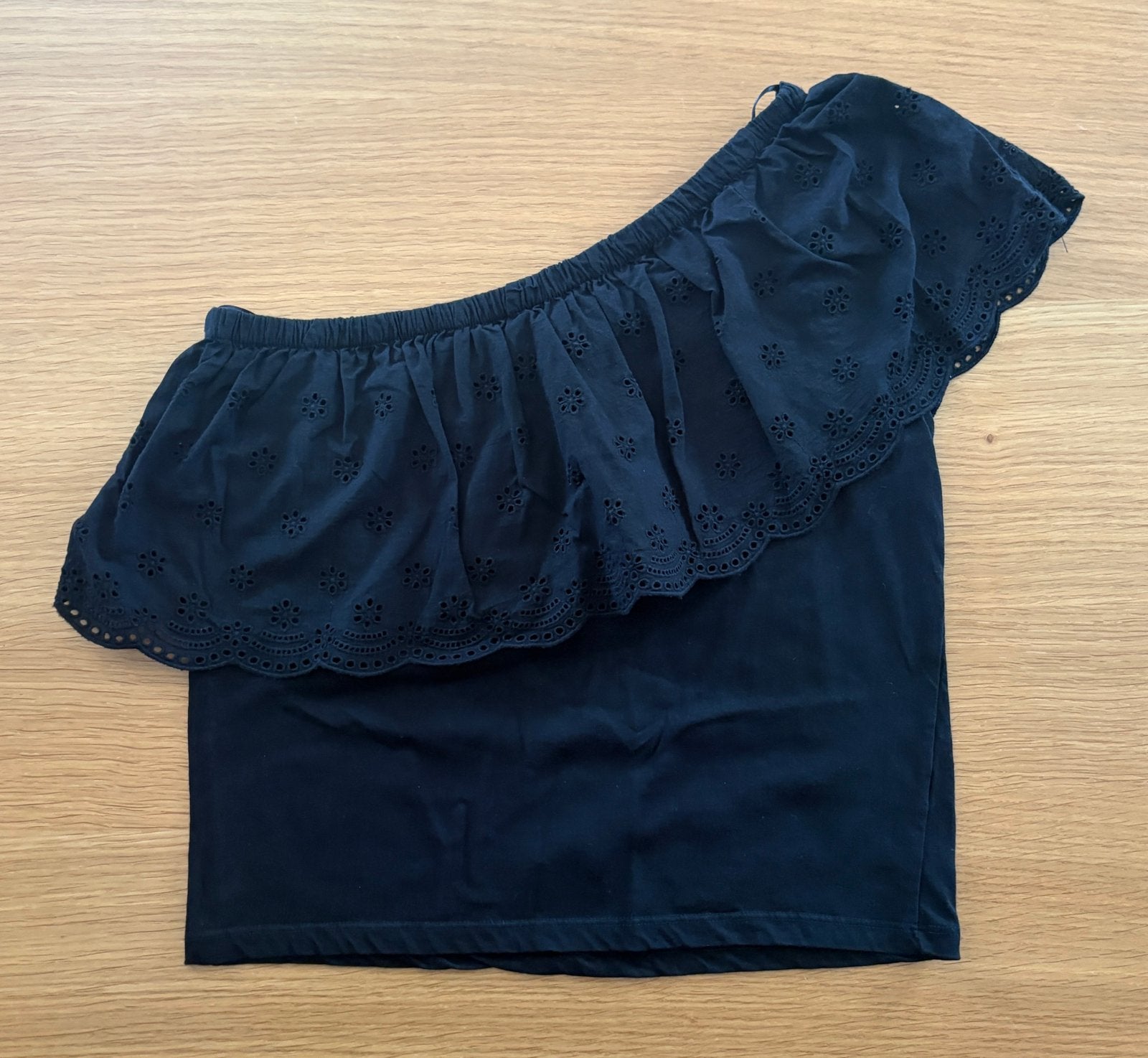 Blouse noire asymétrique TEX - S - 7€, Kleding | Dames, Blouses en Tunieken, Ophalen of Verzenden, Zo goed als nieuw, Maat 36 (S)