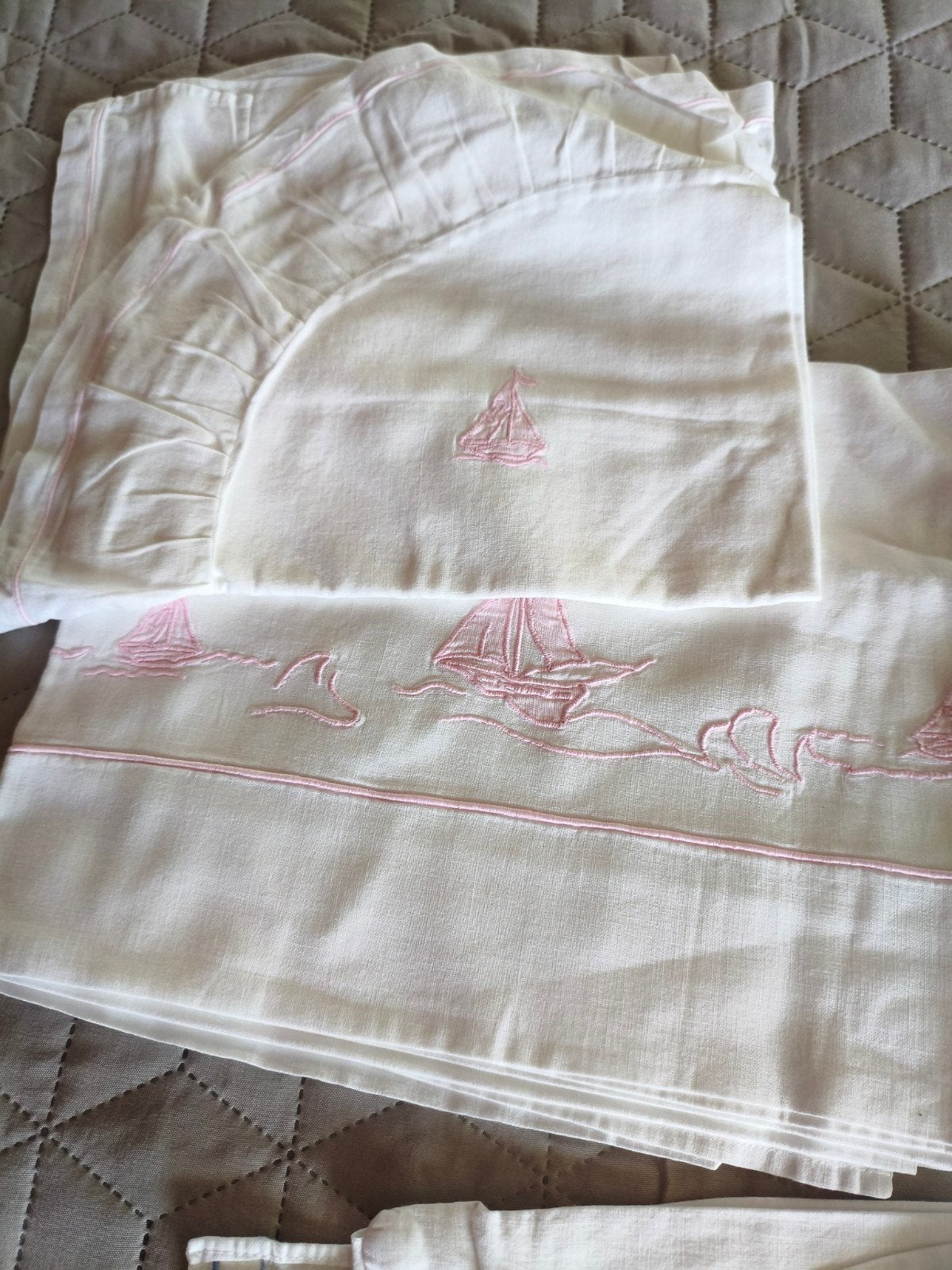 vintage baby lakentjes, Antiek en Kunst, Ophalen
