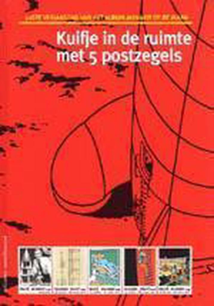 Kuifje in de ruimte met 5 postzegels tintin La Poste Belgi, Eén stripboek, Nieuw, Ophalen of Verzenden, Herge