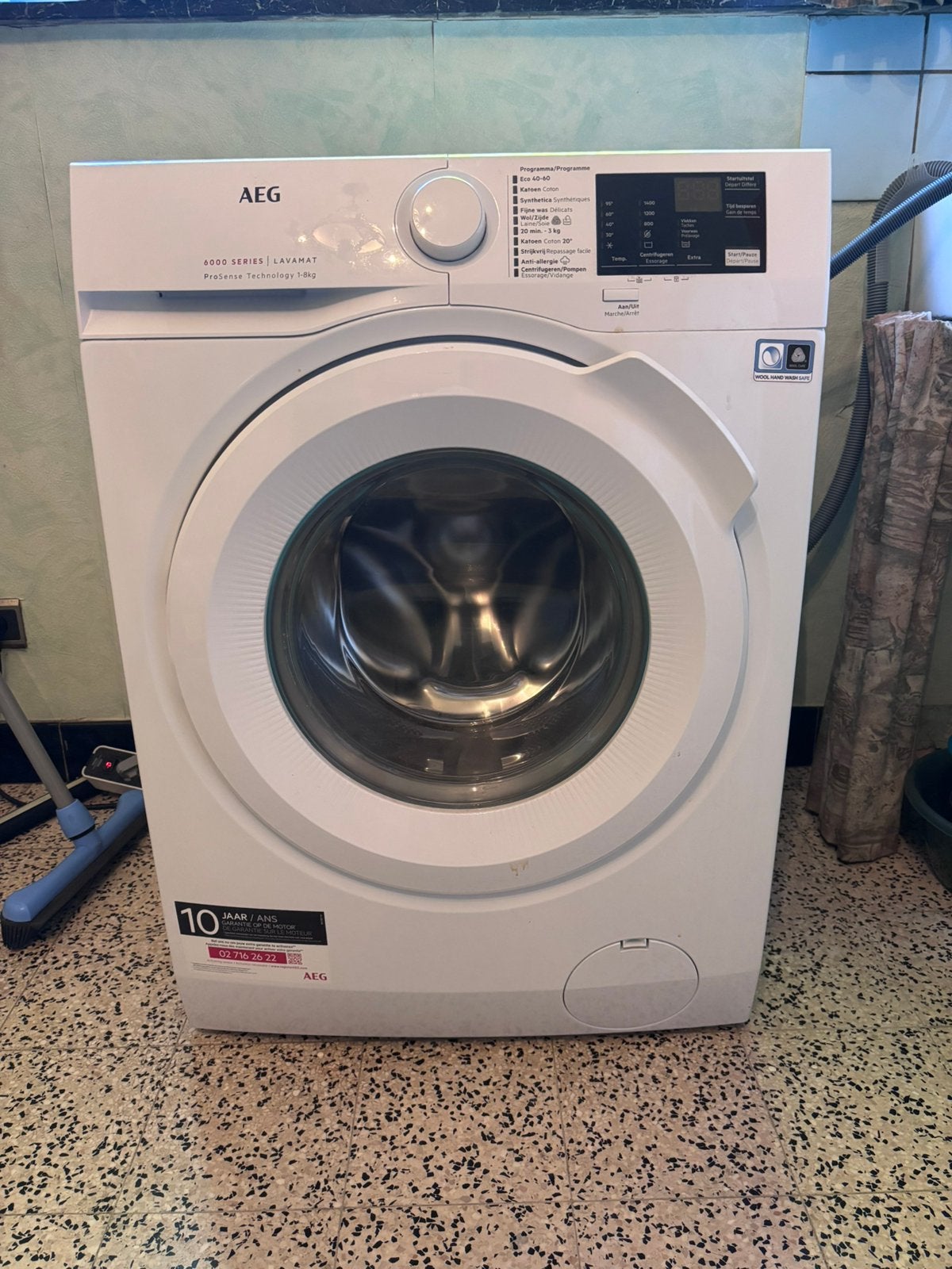 AEG Wasmachine (8kg), Elektronische apparatuur, Ophalen, 6 tot 8 kg, Gebruikt, Voorlader