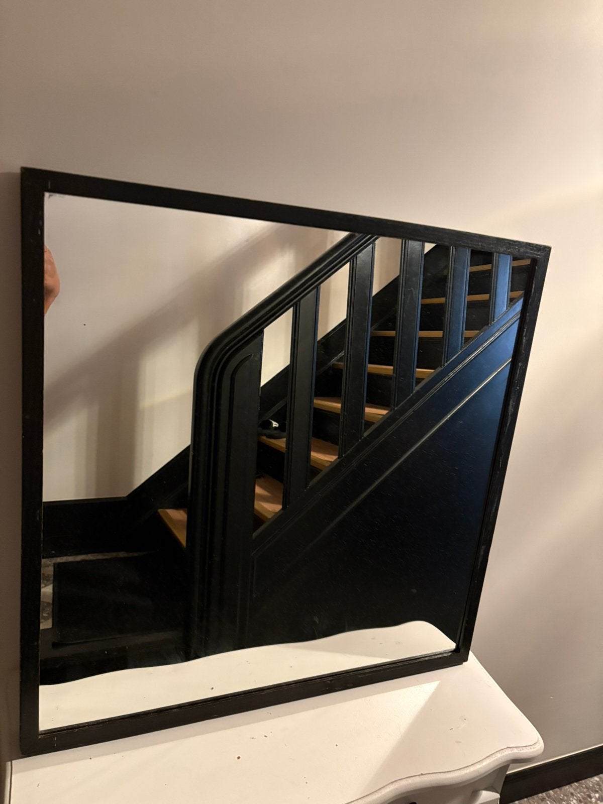 Grand miroir caree, Enlèvement, Comme neuf, Carré