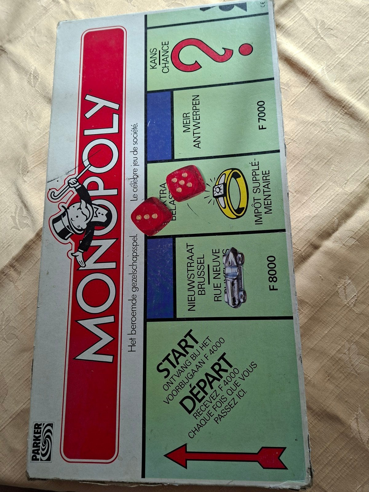Monopoly spel Belgisch met Belgische frank, Ophalen, Gebruikt