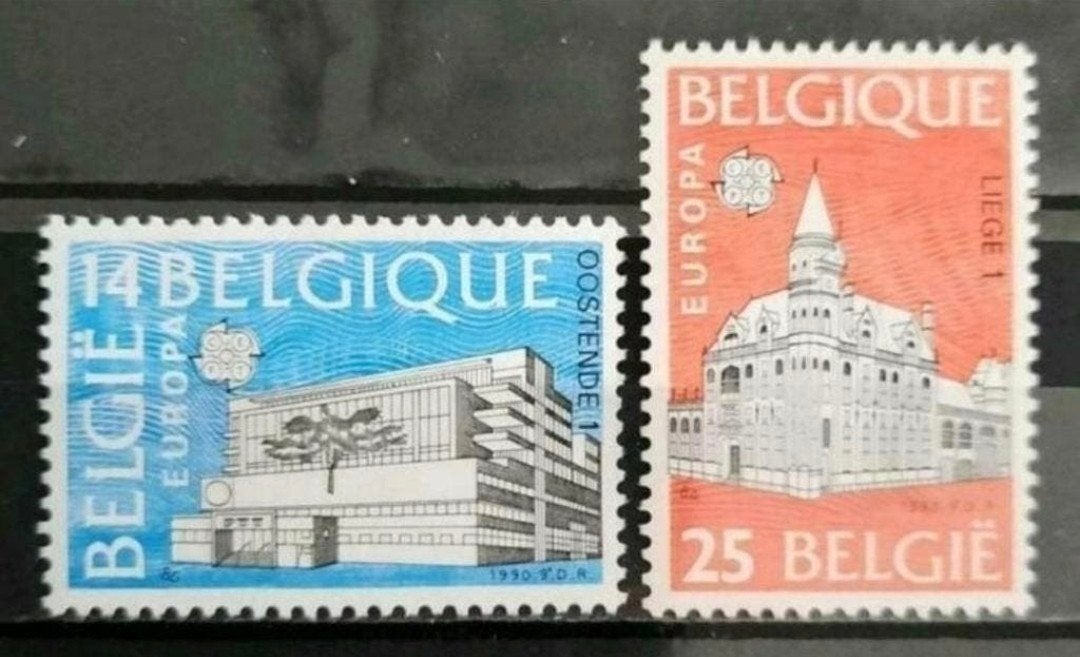Belgique : COB 2367/68 ** Europe 1990., Sans timbre, Neuf, Enlèvement ou Envoi, Timbre-poste
