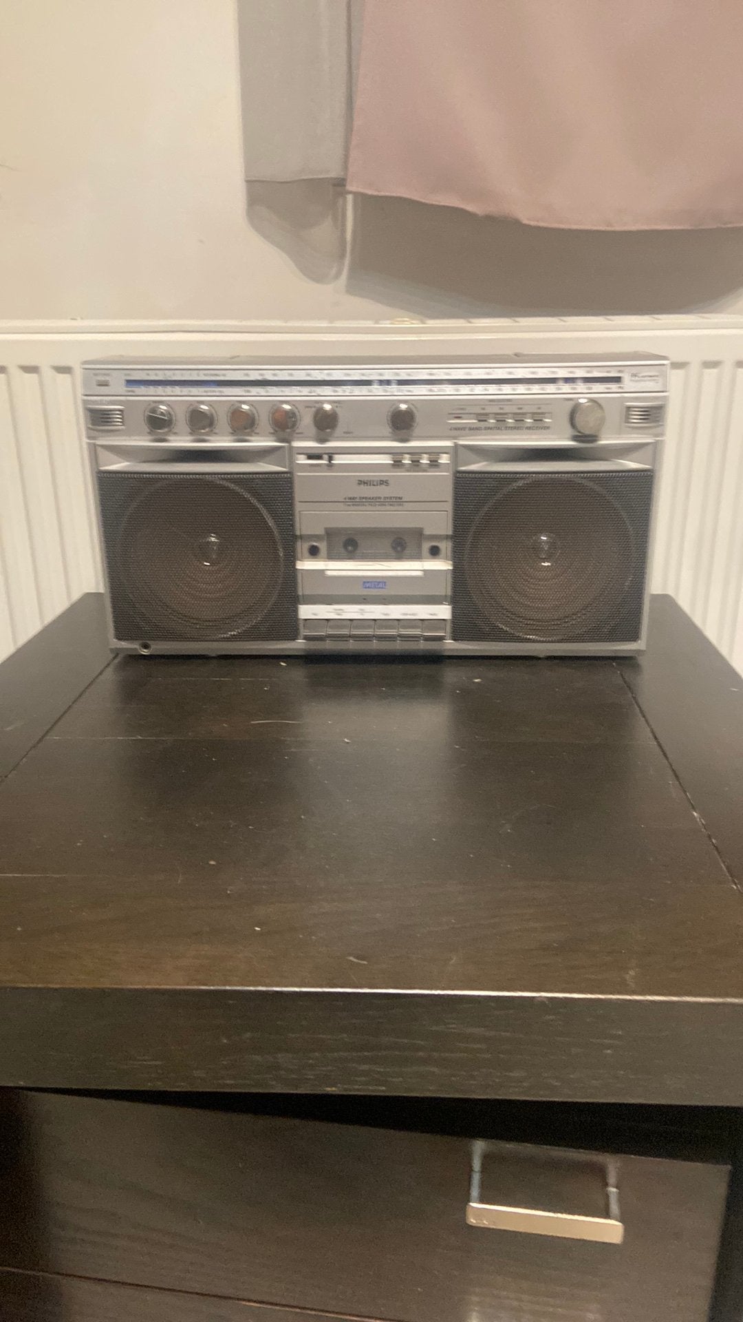 Boombox retro powerplay machine d8514, Ophalen, Gebruikt, Radio