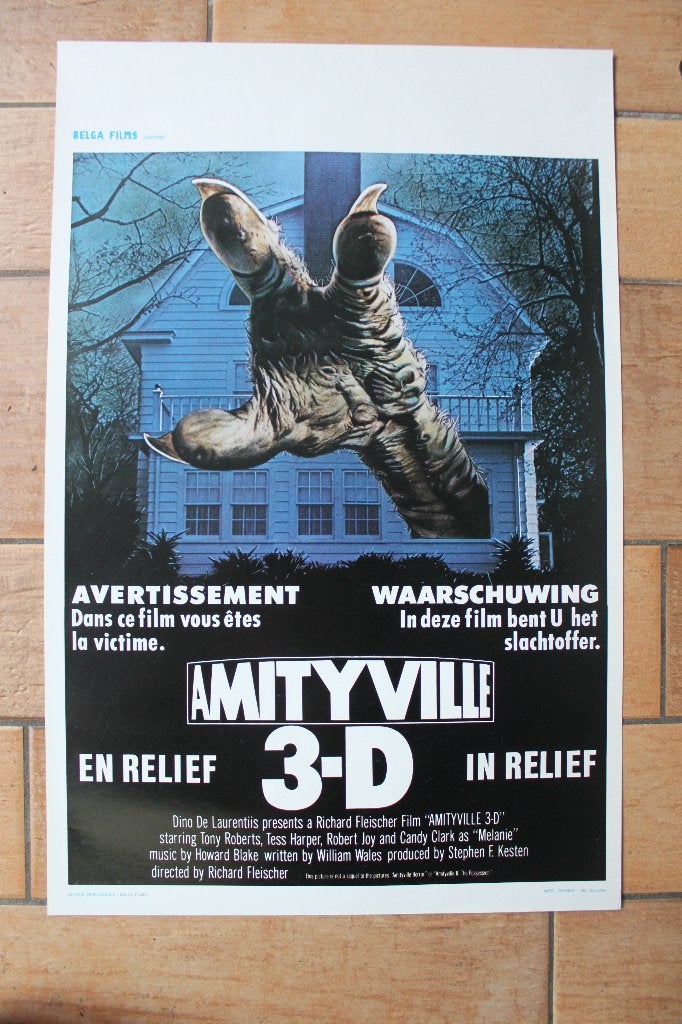 filmaffiche Amityville 3 1983 filmposter, Enlèvement ou Envoi, Rectangulaire vertical, A1 jusqu'à A3, Comme neuf