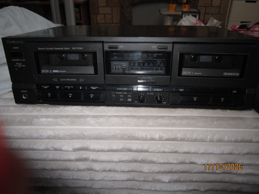 technics rs-tr165 te koop, Audio, Tv en Foto, Ophalen, Dubbel, Auto-reverse