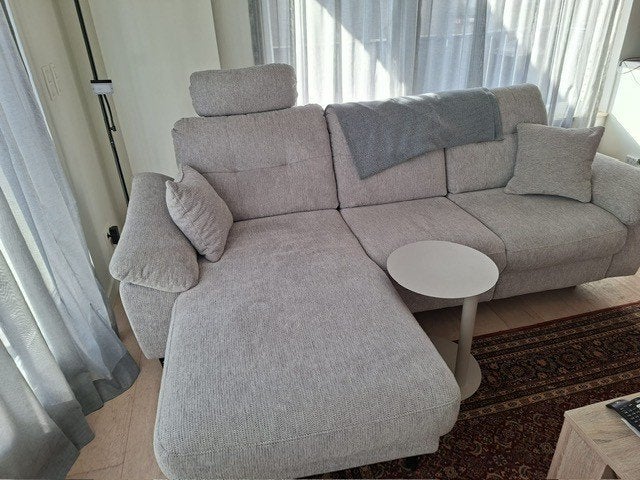 elektrische zetel met Chaise longue., Ophalen, Zo goed als nieuw, 200 tot 250 cm, Vierpersoons of meer