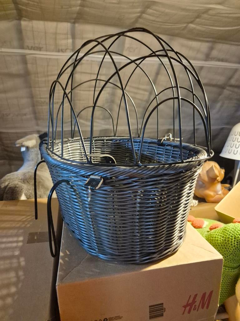 Fietsmand hondenmand voor fiets, Ophalen, Fietsmand, Stuurbevestiging