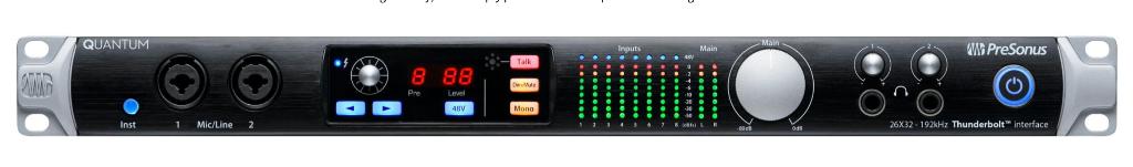 Interface audio Quantum PreSonus Thunderbolt 8 mic, TV, Hi-fi & Vidéo, Appareils professionnels, Enlèvement, Utilisé, Audio