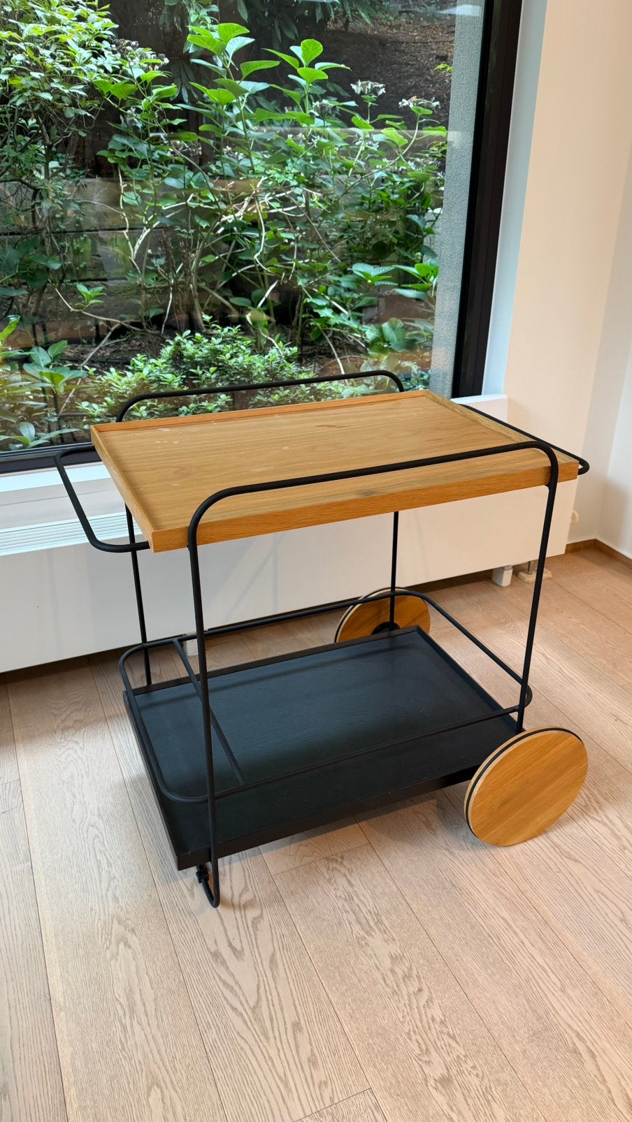 Servente bois et métal, 55 à 75 cm, Enlèvement, Utilisé, Rectangulaire