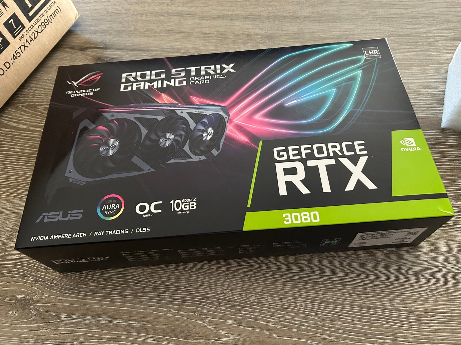 RTX 3080 ASUS ROG STRIX OC 10GB LHR, Enlèvement ou Envoi, Comme neuf, Nvidia