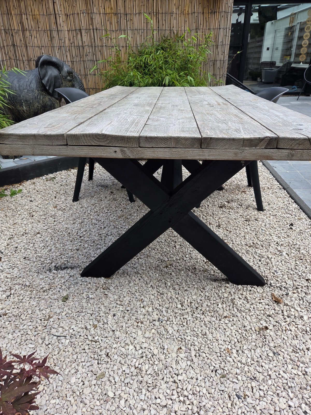 Tuintafel met 4 kuipstoelen, Jardin & Terrasse, Enlèvement