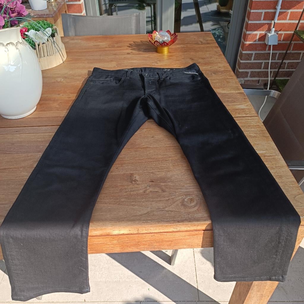 jeans  replay, Ophalen, Zwart, W32 (confectie 46) of kleiner, Zo goed als nieuw