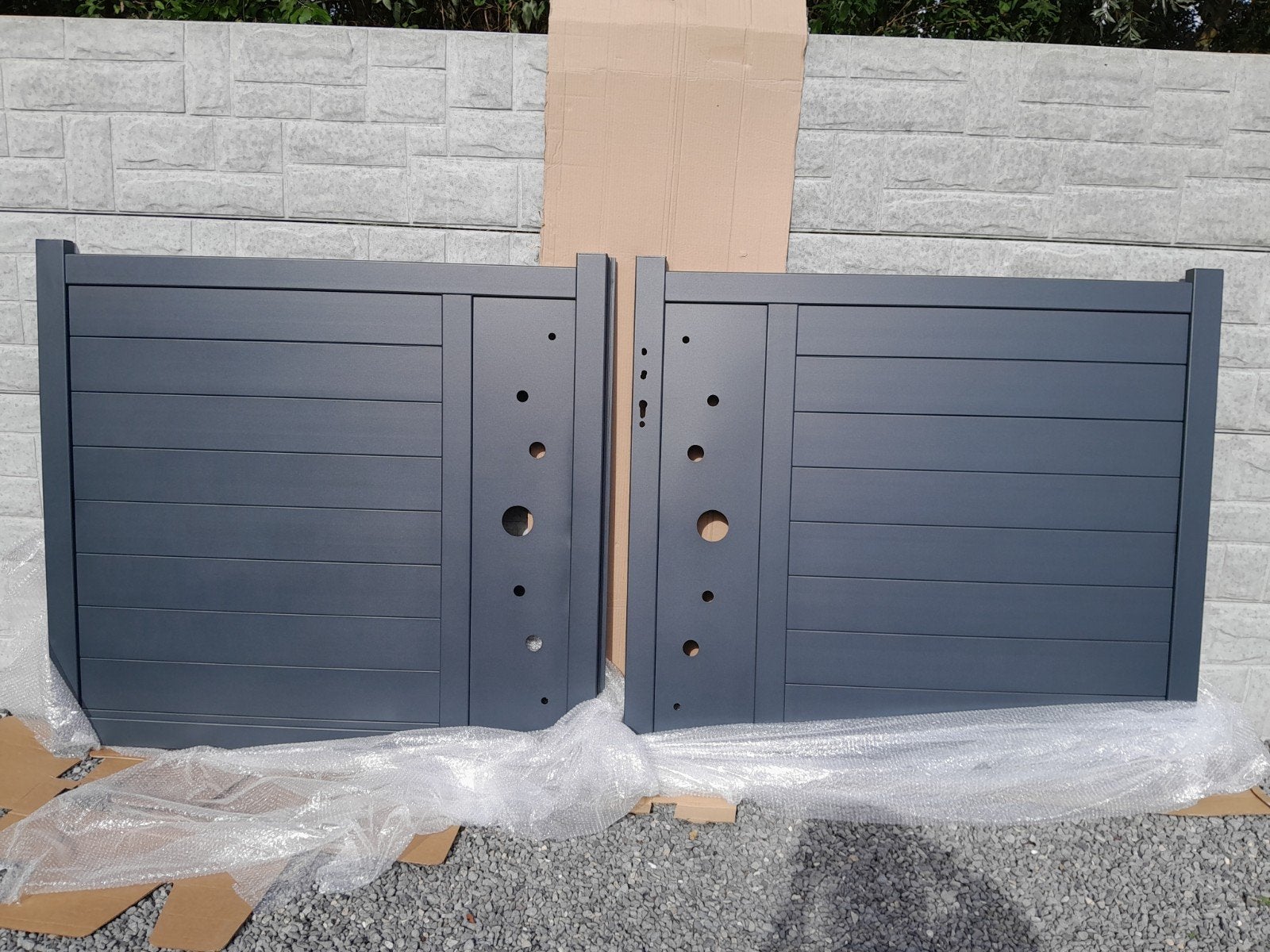 porte jardin portail poteau Aluminium 7016, Tuin en Terras, Ophalen of Verzenden, Aluminium