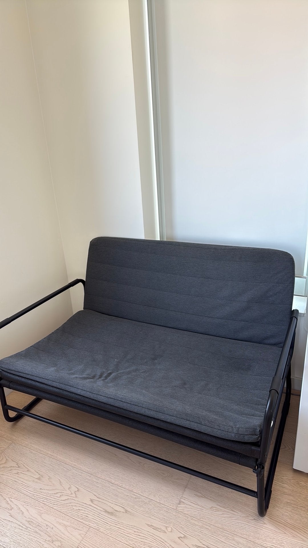 IKEA HAMMARN slaapbank 120x200 cm – goede staat, Huis en Inrichting, Ophalen, Zo goed als nieuw, Zwart, 200 cm