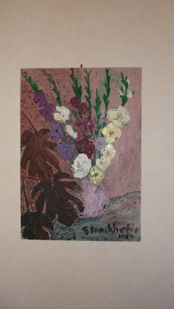 Œuvre originale sur bois de G. Jonkheere, Daté, Peinture acrylique, Panneau, Enlèvement