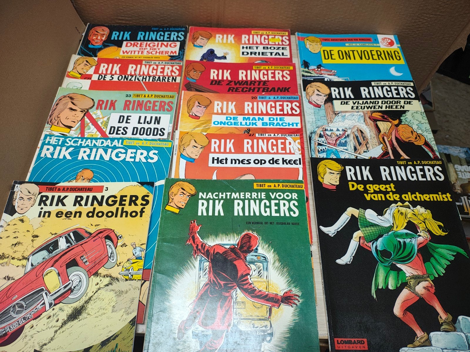 13 x Rik Ringers strips, Boeken, Meerdere stripboeken, Ophalen of Verzenden, Gelezen, Tibet & A.P. Duchâteau