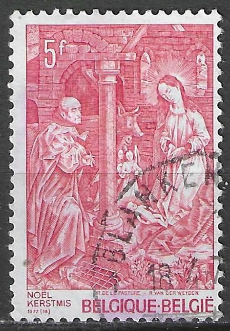 Belgie 1977 - Yvert 1869 /OBP 1874 - Kerstmis (ST), Postzegels en Munten, Verzenden, Gestempeld, Gestempeld, Kerst