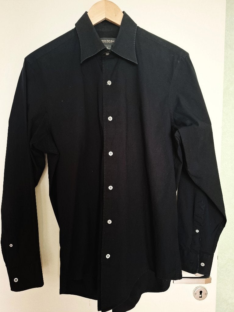 Shirt met lange mouwen Banana Republic, Kleding | Heren, Overhemden, Banana Républic, Zwart, Gedragen, Halswijdte 39/40 (M)