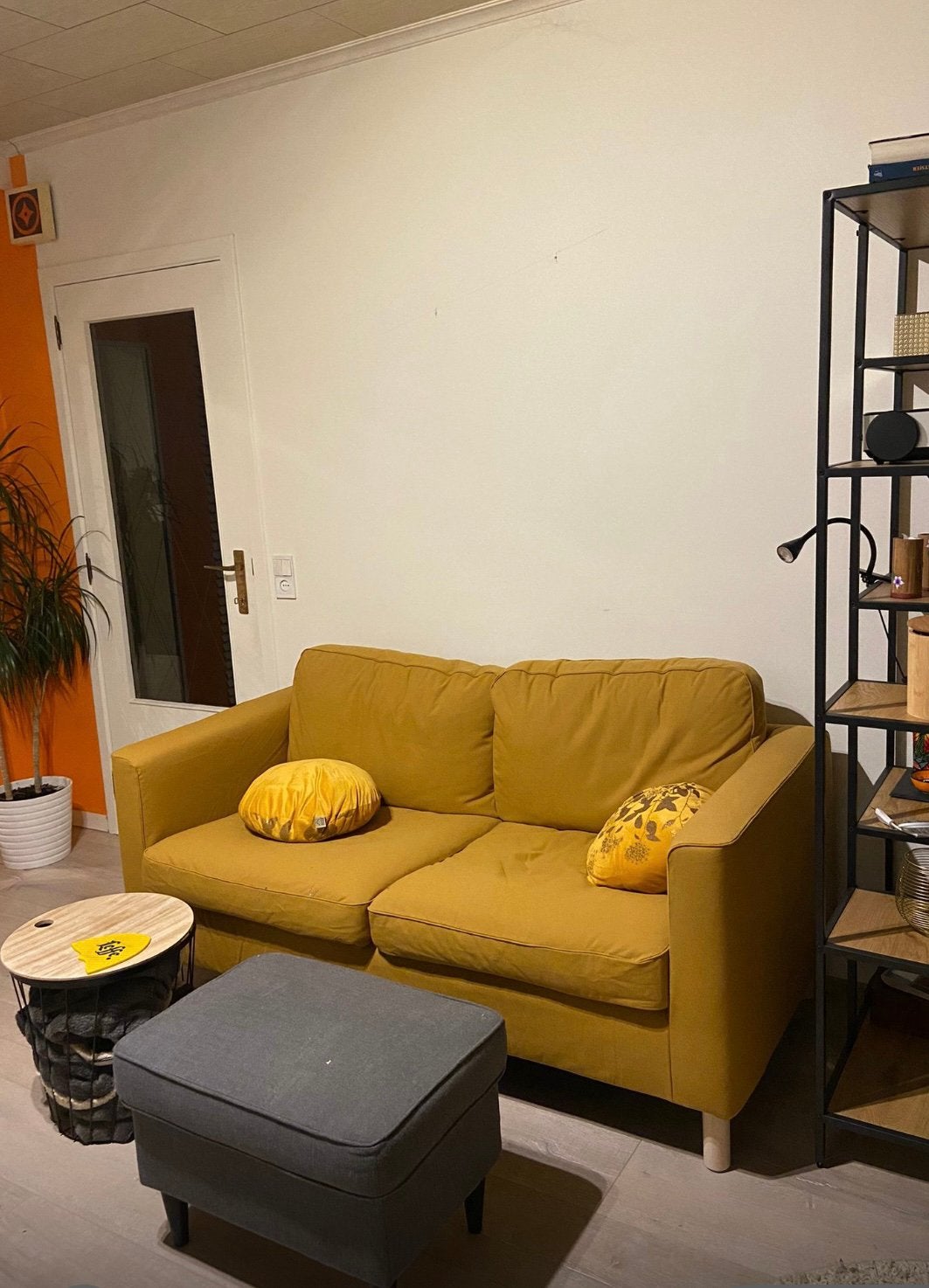 Parup zetel ikea 2-zit okergeel, Enlèvement, Comme neuf