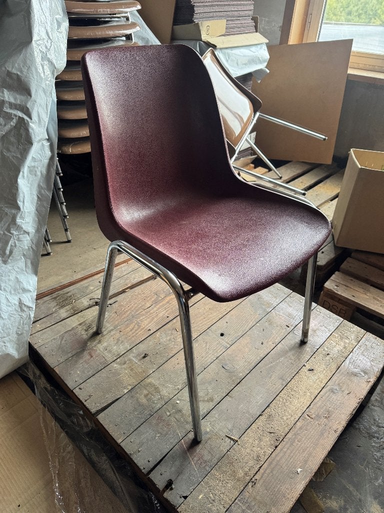stoelen bordeaux, Ophalen, Kunststof, Gebruikt, Overige kleuren