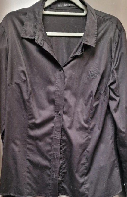 Zwart hemd van Guess, Kleding | Dames, Guess, Zwart, Maat 42/44 (L), Ophalen of Verzenden