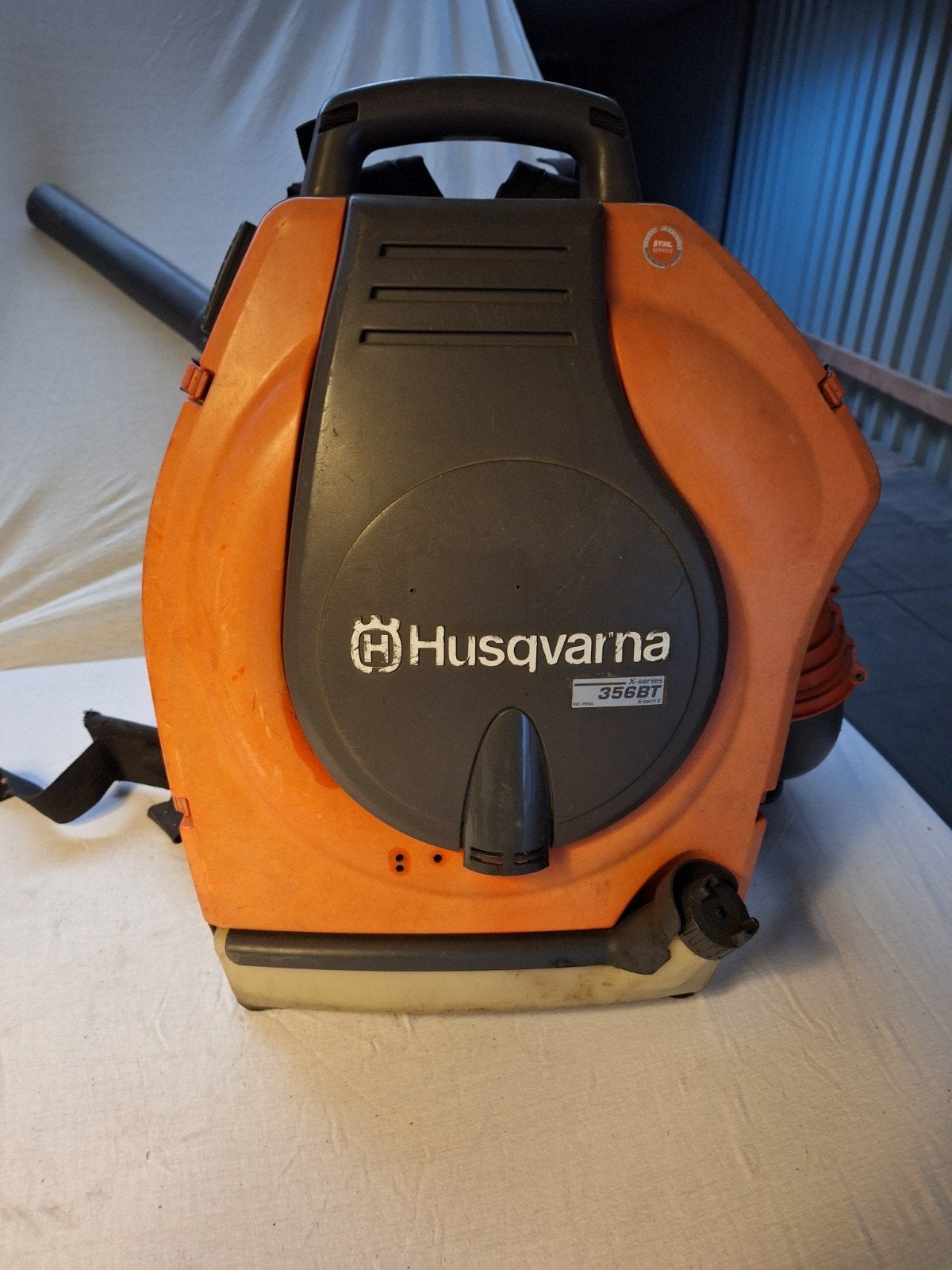 Souffleur à feuilles Husqvarna 356BT, Jardin & Terrasse, Enlèvement, Utilisé, Husqvarna, Porté à dos