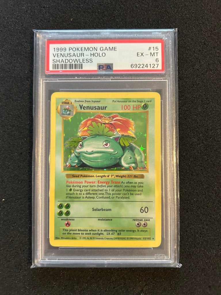15/102 venusaur shadowless psa 6, Ophalen of Verzenden
