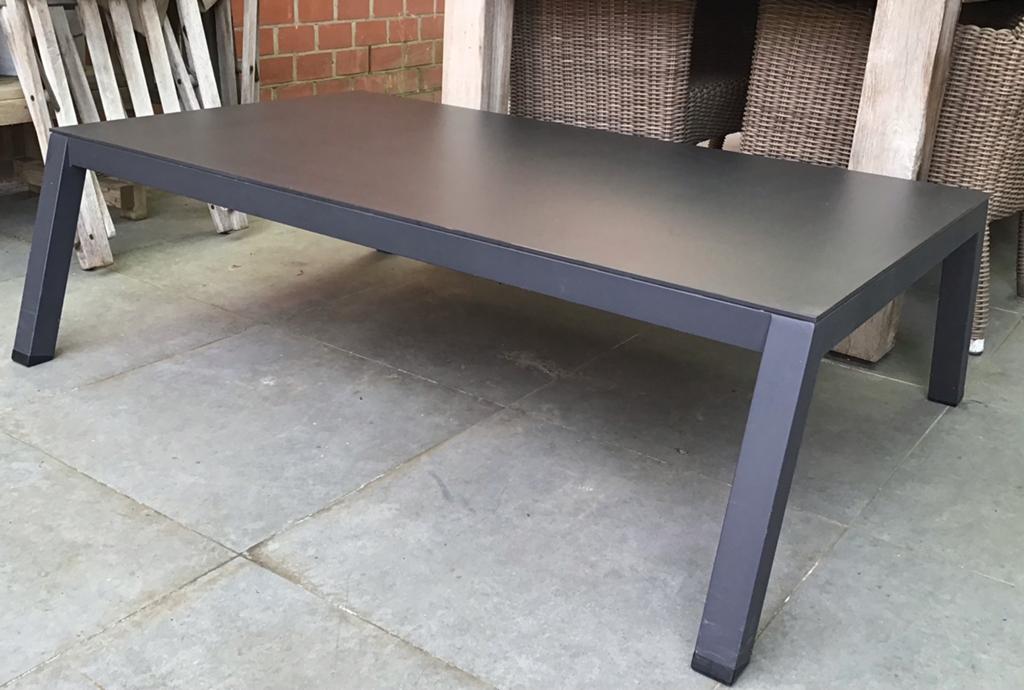 Lounge tafel Bristol kleur antraciet, Tuin en Terras, Ophalen, Zo goed als nieuw, Rechthoekig, Metaal