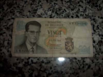 billet de 20 Bef, Enlèvement