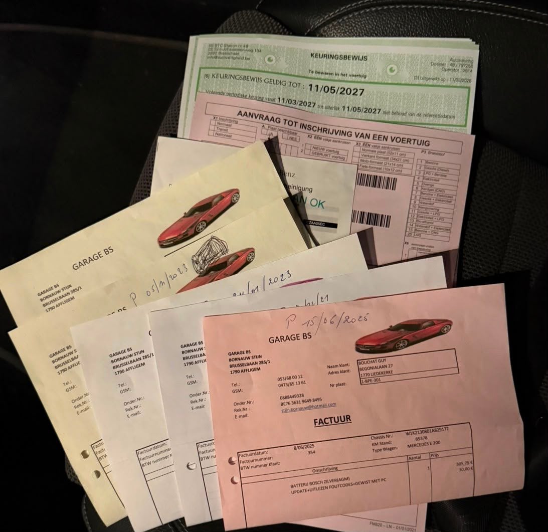 Mercedes E klaas E200 Euro 6b Benzine+mild hybride, Auto's, Mercedes-Benz, Automaat, Bedrijf, Te koop, Benzine